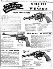 Anuncio impreso 1949 de revólver Smith & Wesson S&W Heavy Duty, 1926 militar 1917 ejército segunda mano  Embacar hacia Argentina