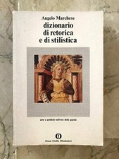 Marchese dizionario retorica usato  Cologno Monzese