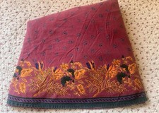 WILLIAM SONOMA PROVENCE TOALHA DE MESA PROVENÇAL FRANCESA ABELHA BURGANDY 90” REDONDA comprar usado  Enviando para Brazil