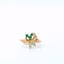 Damenring goldring smaragden gebraucht kaufen  München