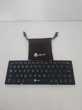 Teclado Bluetooth sem fio dobrável iClever IC-BK03 preto com manga  comprar usado  Enviando para Brazil