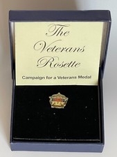 Veterans rosette pin for sale  NEWARK
