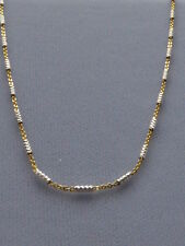 CORRENTE/COLAR ITALIANO PRATA ESTERLINA 925 DOIS TONS 16" 18" 20" OURO/PRATA  comprar usado  Enviando para Brazil