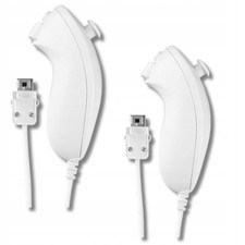 Używany, Zestaw 2 kontrolerów do kontrolera Nintendo Nunchuck pilot Wifi  na sprzedaż  PL
