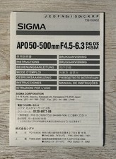 Sigma apo 500mm gebraucht kaufen  Hamburg