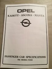 Opel kadett ascona for sale  COLCHESTER