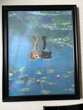 Cats waterlilies monet for sale  Topeka