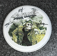 RARE EX IRON MAIDEN DOUG SAMPSON AND AIRFORCE SIGNED 10" DRUM HEAD SUPERB, usado comprar usado  Enviando para Brazil