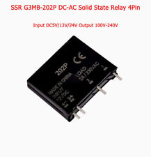 Relé de estado sólido 4 pinos entrada SSR DC5V/12V/24V saída 100V-240V G3MB-202P DC-AC comprar usado  Enviando para Brazil