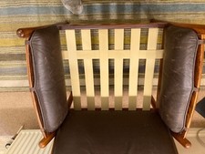 Mid century leather for sale  LONDON