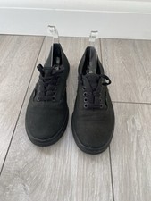 Vans black canvas for sale  DUNMOW