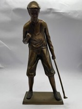 Vintage bronze golfer for sale  PRESTON