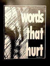 Words That Hurt Zine Spring 1994 Punk Comix Art Anarchy Hard Core Edge Split Lip comprar usado  Enviando para Brazil