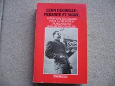 Léon degrelle persiste d'occasion  Wasselonne