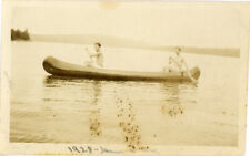 Maiô de banho foto antiga encontrada barco canoa remo dois homens no lago 155 comprar usado  Enviando para Brazil