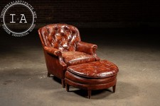 Vintage tufted leather for sale  USA