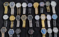 Conjunto de 25 NOVO em folha relógios masculinos pulseira de metal relógio OVERSTOCK lote por atacado  comprar usado  Enviando para Brazil