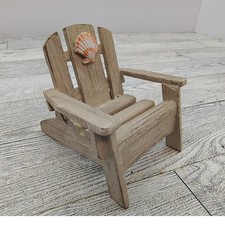 Usado, Mini cadeira Adirondack • Decoração de praia costeira • Ornamento de destaque náutico concha comprar usado  Enviando para Brazil
