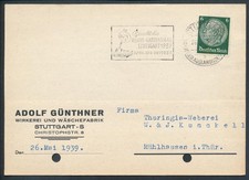 Hindenburg postkarte stuttgart gebraucht kaufen  Deutschland