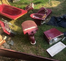 Vintage coloured bathroom for sale  GRANTHAM
