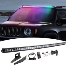 Barra de luz LED 42"" para Jeep Renegade BU 2015-2023 + perseguição RGB + montagens de teto + fiação comprar usado  Enviando para Brazil