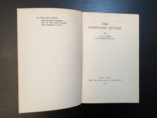 The Screwtape Letters by C.S. Lewis 1944 HC 10th Printing Macmillan comprar usado  Enviando para Brazil