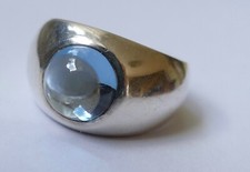 Ring hellblauer cabochon gebraucht kaufen  Maintal