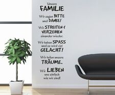 Wandtattoo spruch familie gebraucht kaufen  Wilster