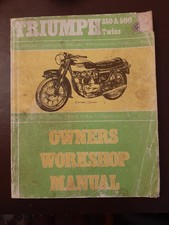 Triumph owners workshop for sale  NANTWICH