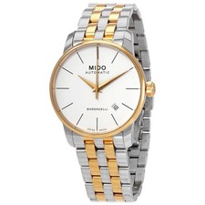 Relógio masculino Mido Baroncelli II automático mostrador branco M86009761 comprar usado  Enviando para Brazil