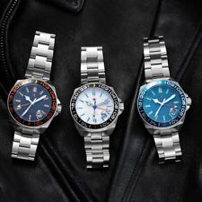 RED STAR Sea Star 4 GMT relógio automático Dual Time NH34A 50M BGW9 C3 41,5mm 316L comprar usado  Enviando para Brazil