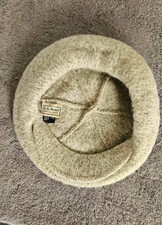 Chapéu LL Bean tecido lã malha jornaleiro cabbie chapéu gorro plano bege abas de orelha masculino L/7+, usado comprar usado  Enviando para Brazil