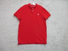 Camisa polo Aeropostale extra grande adulta vermelha casual algodão logotipo stretch masculina GG, usado comprar usado  Enviando para Brazil