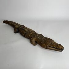 Vintage wooden crocodile for sale  GODSTONE