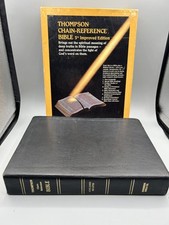 KJV Thompson Chain Reference Bible 5th Improved Edition Large Print Leather 1988 comprar usado  Enviando para Brazil