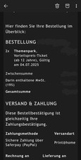 Phantasialand tickets erwachse gebraucht kaufen  Düsseldorf