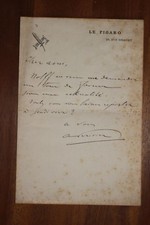 ✒ L.A.S Antonin PERIVIER Figaro à Aurélien SCHOLL - demande pour Albert WOLFF comprar usado ✒ L.A.S Antonin PERIVIER Figaro à Aurélien SCHOLL - demande pour Albert WOLFF comprar usado  Enviando para Brazil
