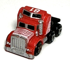 Vintage 1987 Micro Máquinas Vermelho com Listras Brancas Semi Caminhão Cabine #81 comprar usado  Enviando para Brazil