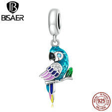 Usado, Autêntico Mulheres bisaer Prata Esterlina 925 ajuste Berloque Pingente Papagaio Pulseiras comprar usado  Enviando para Brazil