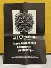 Sicura brochure pamphlet for sale  MILTON KEYNES