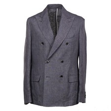 Casaco esportivo RODA Slim-Fit cinza médio linho cambraia 42 (Eu 52) novo com etiquetas comprar usado  Enviando para Brazil