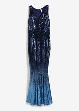 Pailletten maxikleid dunkelbla gebraucht kaufen  Deutschland