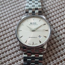 Relógio masculino Mido Baroncelli 38mm mostrador marfim M8600.4141 .230 comprar usado  Enviando para Brazil