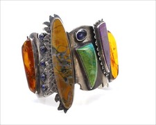 Exclusivo Victoria Maase Stoll Bracelete de Prata Esterlina Sudoeste de Santa Fé comprar usado  Enviando para Brazil