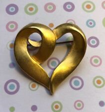 Gold tone heart for sale  Buckley