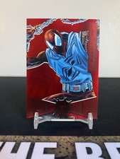 2021 Marvel Metal Universe Spiderman PMG Red Precious Gems Scarlet Spider /100, usado comprar usado  Enviando para Brazil