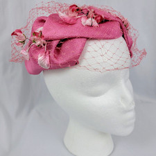 Vintage pink fascinator for sale  Appleton