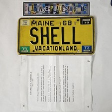 1968 MAINE PENTEADEIRA PLACA COM PAPEL ~ SHELL GÁS E ÓLEO ~ ÓTIMA ETIQUETA DE HISTÓRIA comprar usado  Enviando para Brazil