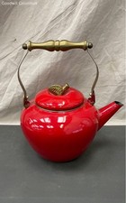 Usado, Chaleira esmaltada vintage em forma de maçã detalhes em latão comprar usado Usado, Chaleira esmaltada vintage em forma de maçã detalhes em latão comprar usado  Enviando para Brazil