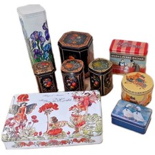 Assorted colourful tins for sale  MANNINGTREE